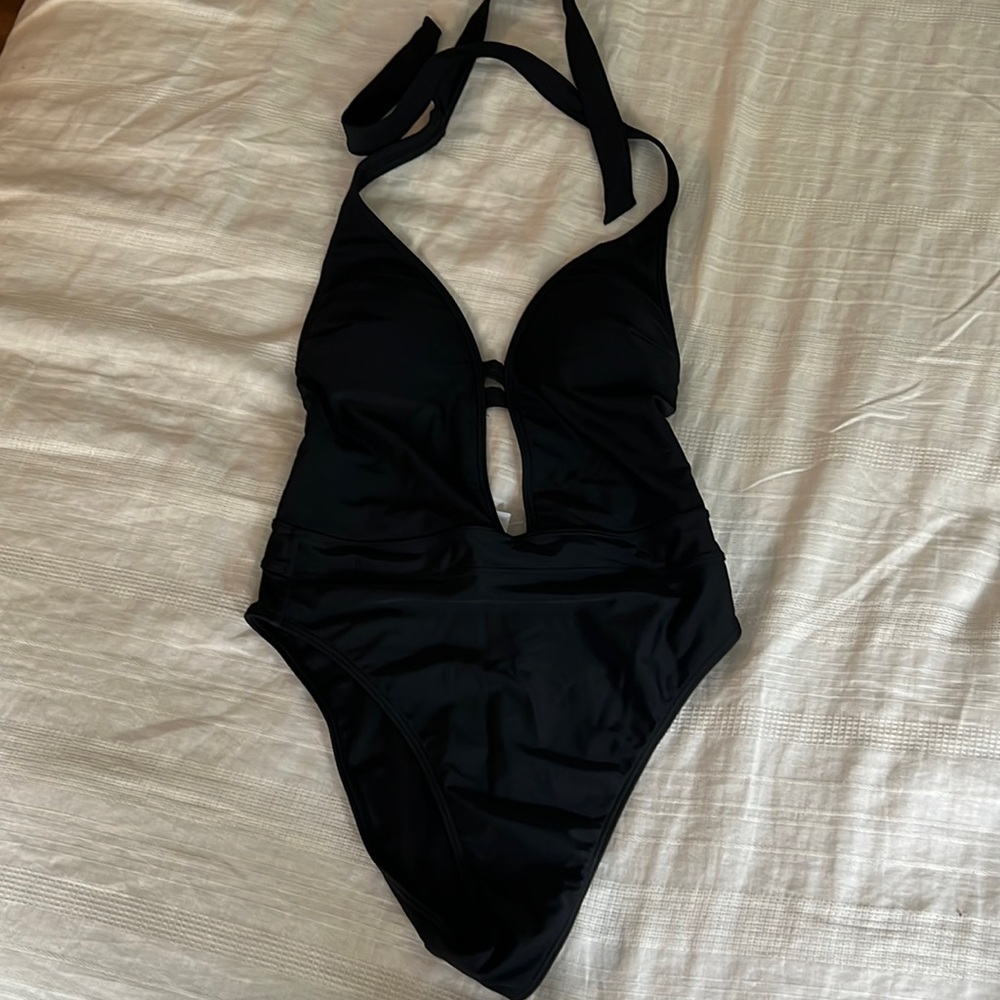Black Abercrombie swim one piece
